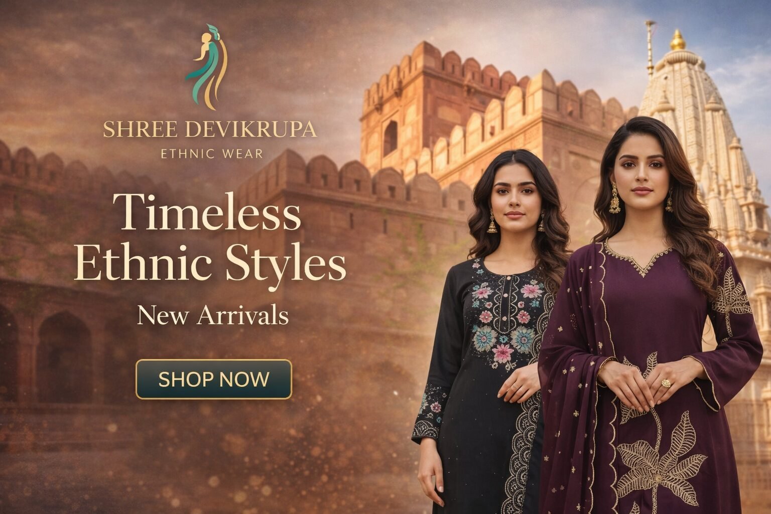 Elegant ethnic wear collection showcase